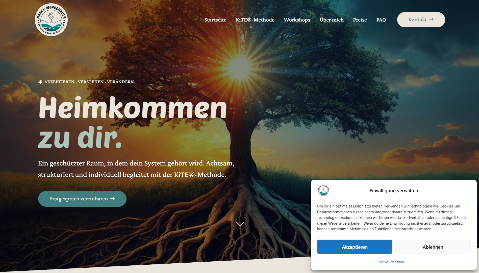 Nancy Wenschauer Portfolio Webseite